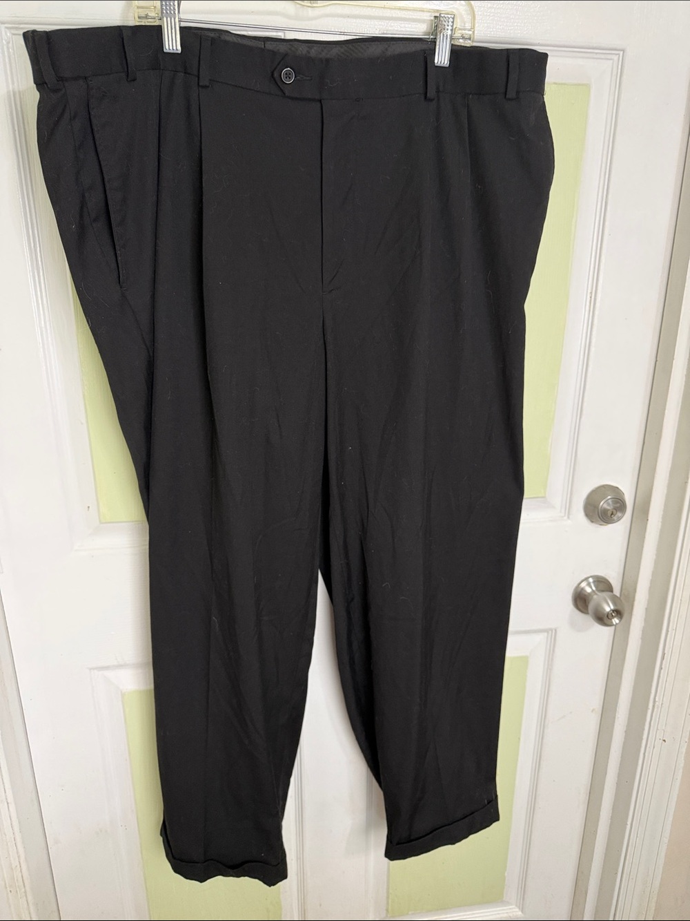 George Black Men's Dress Pants - Tailored Straight Fit